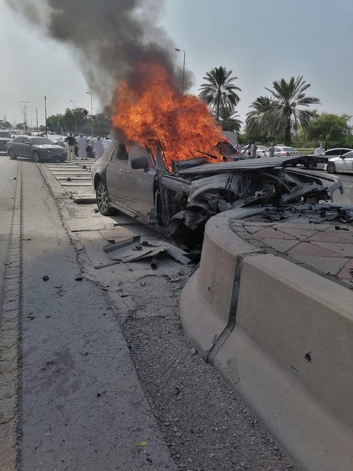 وفاة عبدالله الهطالي في حريق سيارة رولز