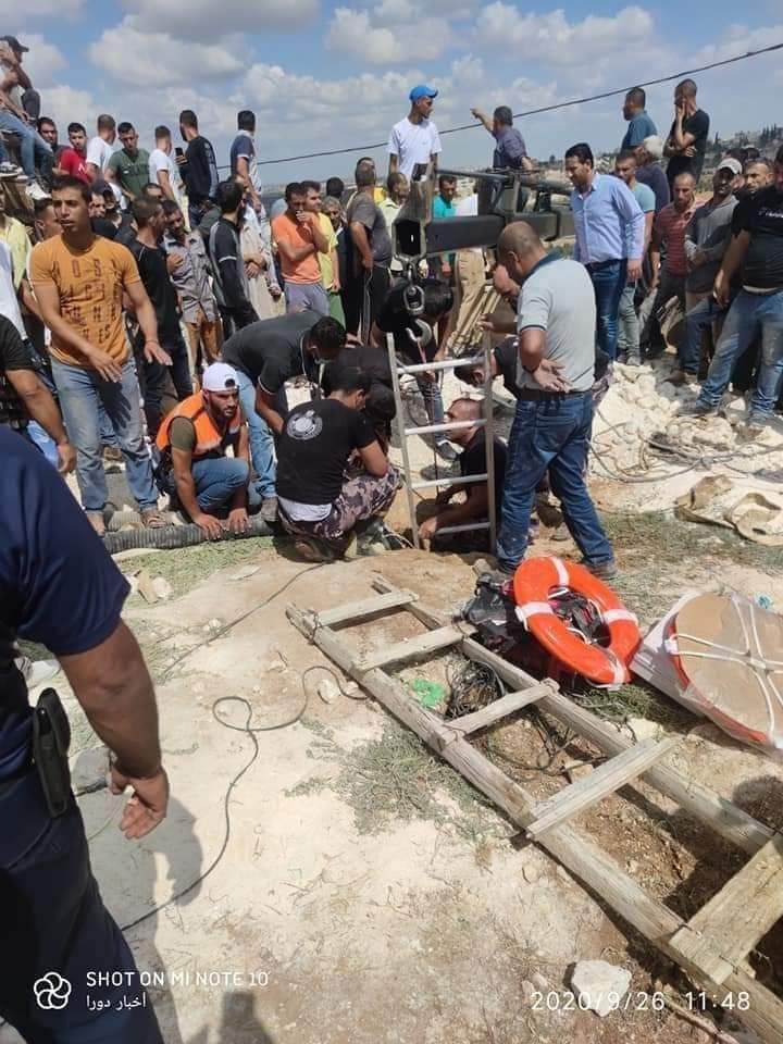 حادث سقوط 6 مواطنين في حفرة امتصاصية