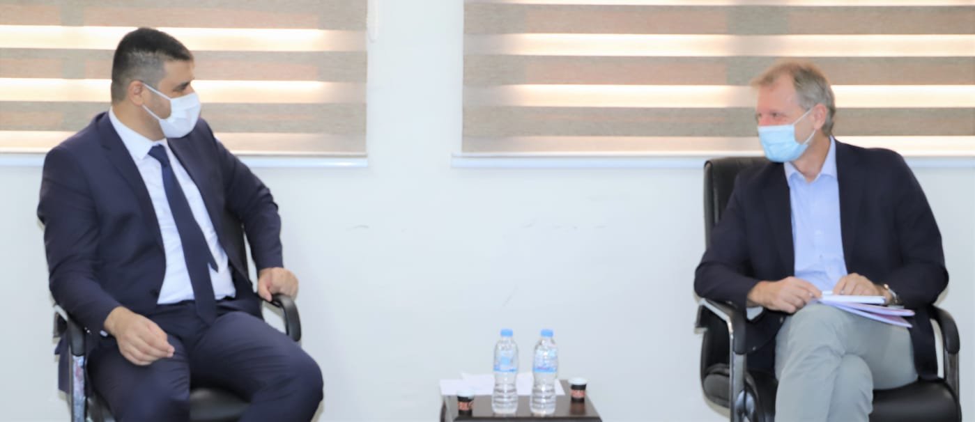 مدير منظمة الصحة العالمية خلال لقاء عمل مع وكيل صحة غزة